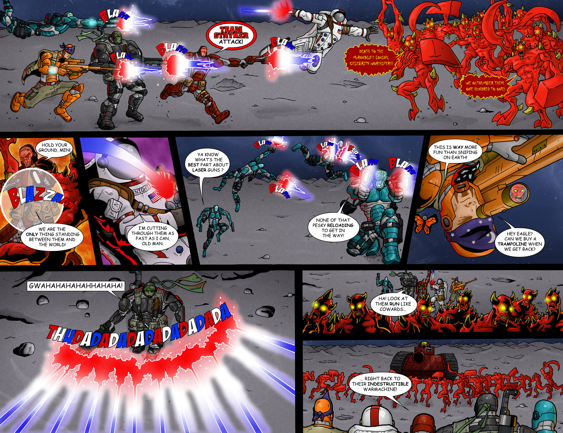 MISSION 007: PAGE 19-20 “McRONALD’S LOVING CELEBRITY WORSHIPERS!”
