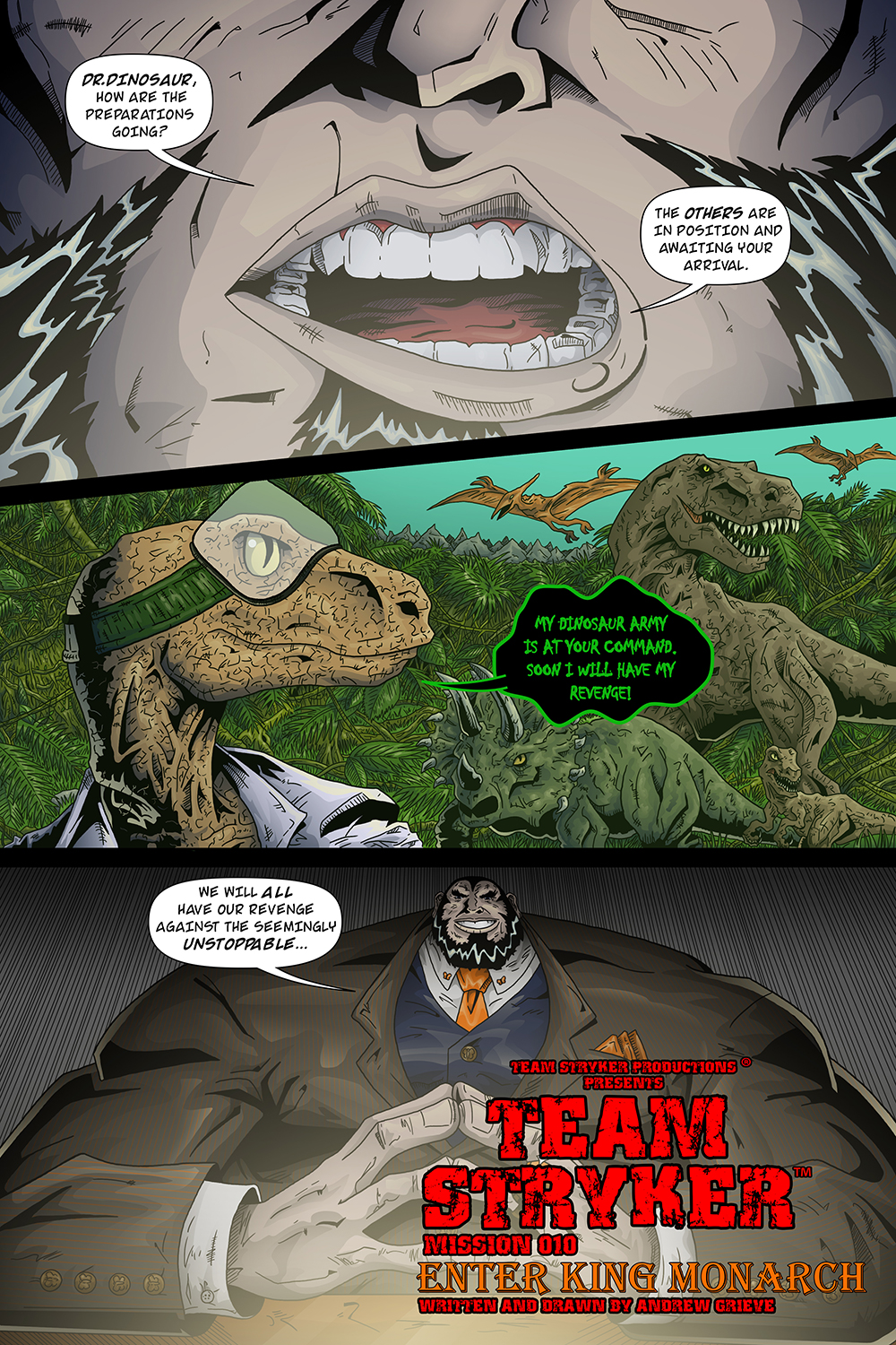MISSION 010: PAGE 01 “DINOSAUR ARMY”